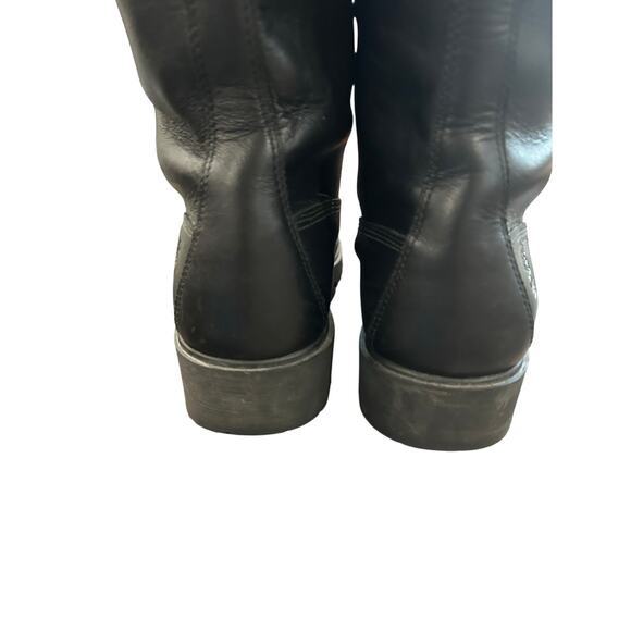 Timberland Women’s Knee Lace Up Black Combat Leather Boots Size 8 - Picture 5 of 10